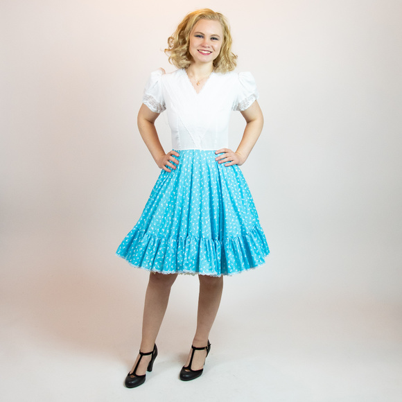 60s Patio Rockabilly Full Skirt Dress Kate Schorer - Picture 3 of 6